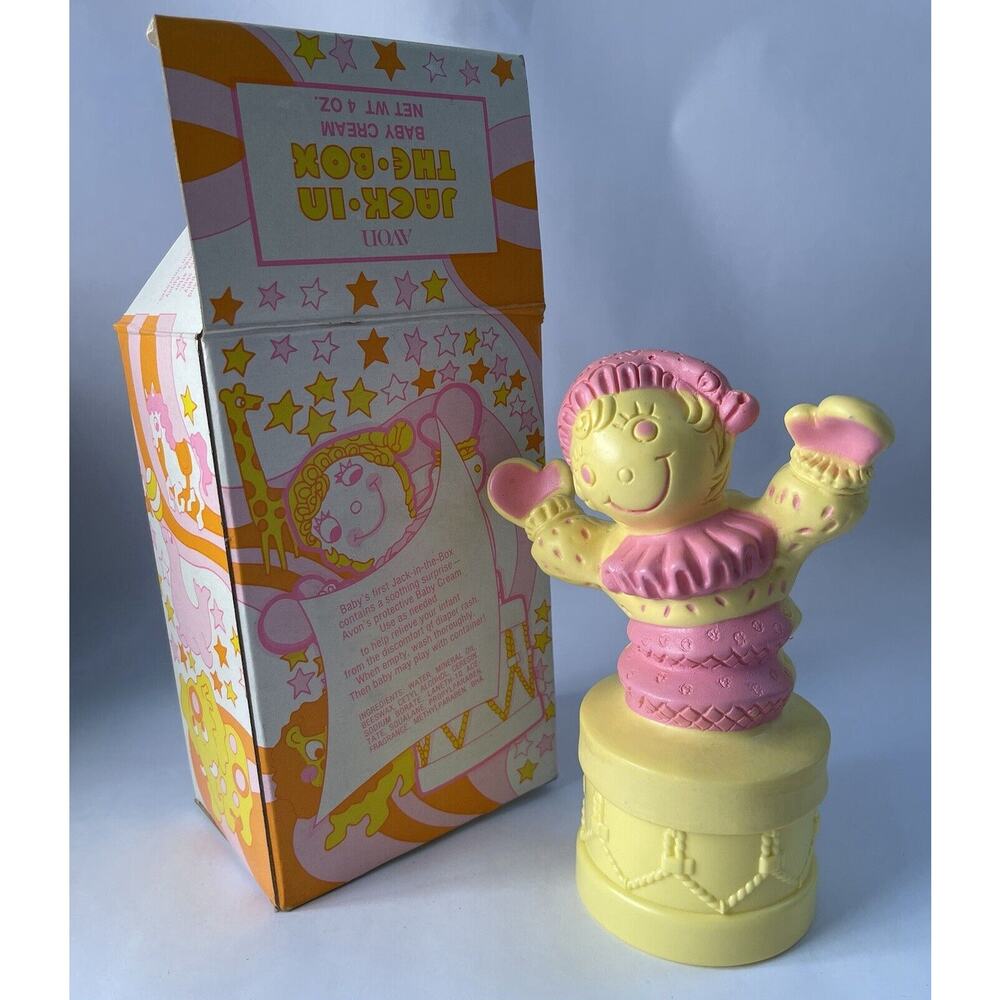 Avon Vintage Retro Kids JACK IN THE BOX Baby Cream